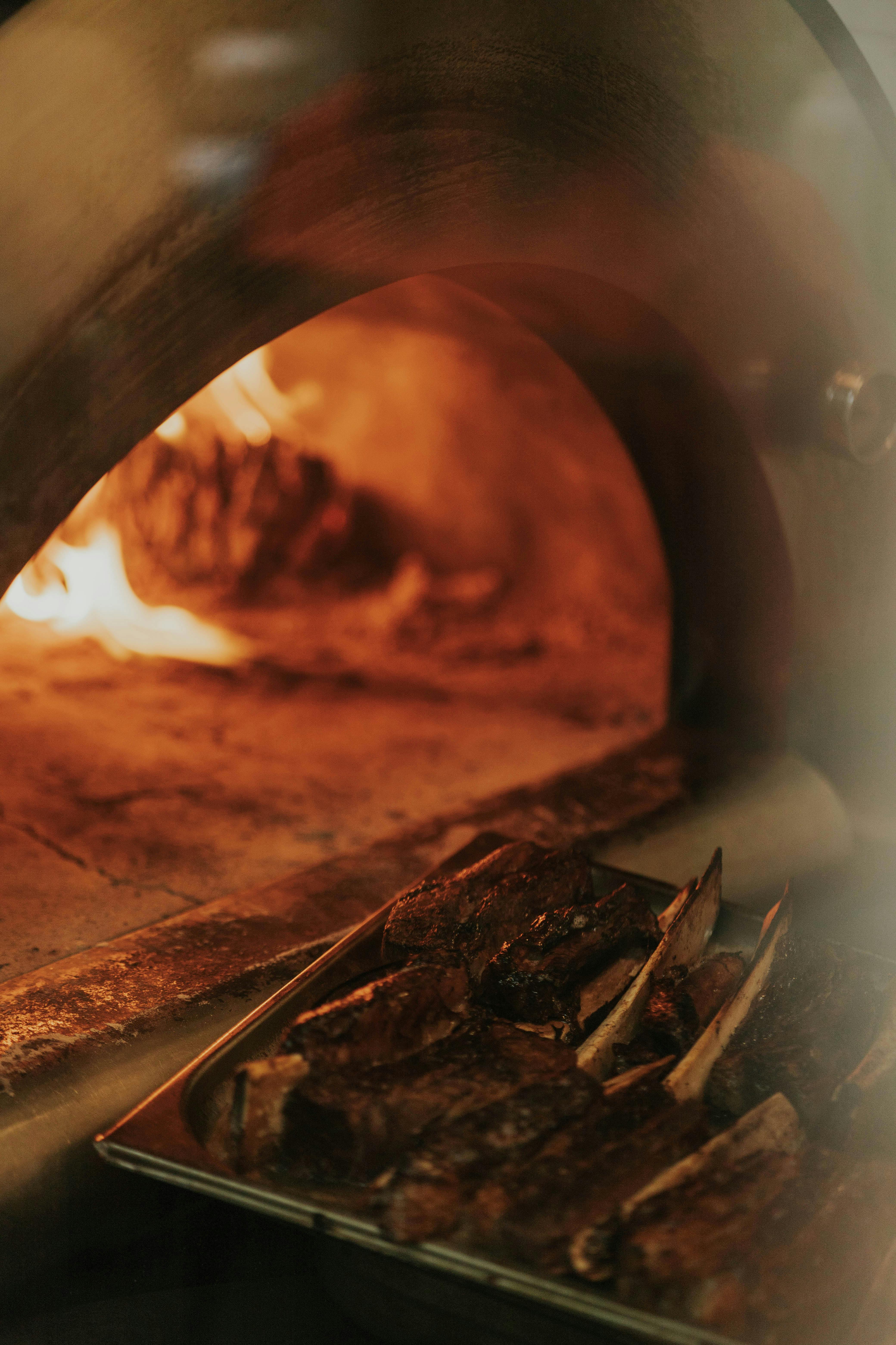 Chiles roasting on open fire